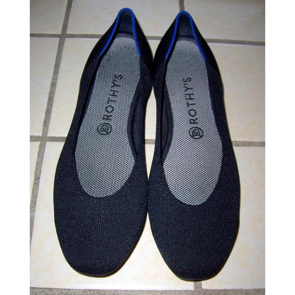 Rothy's The Square Flat In Basic Black - Women's … - image 1